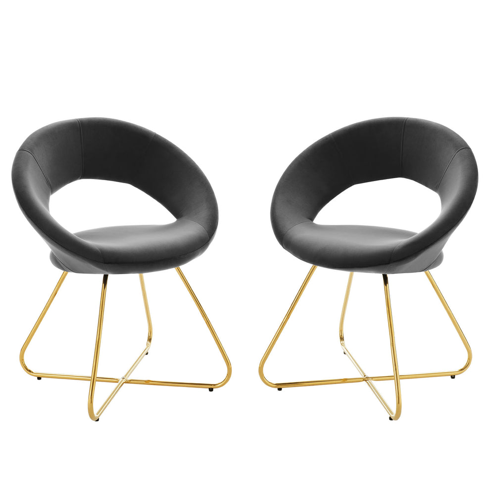 Modway Nouvelle Performance Velvet Dining Chair Set of 2 - EEI-4681 | Dining Chairs | Modishstore - 9