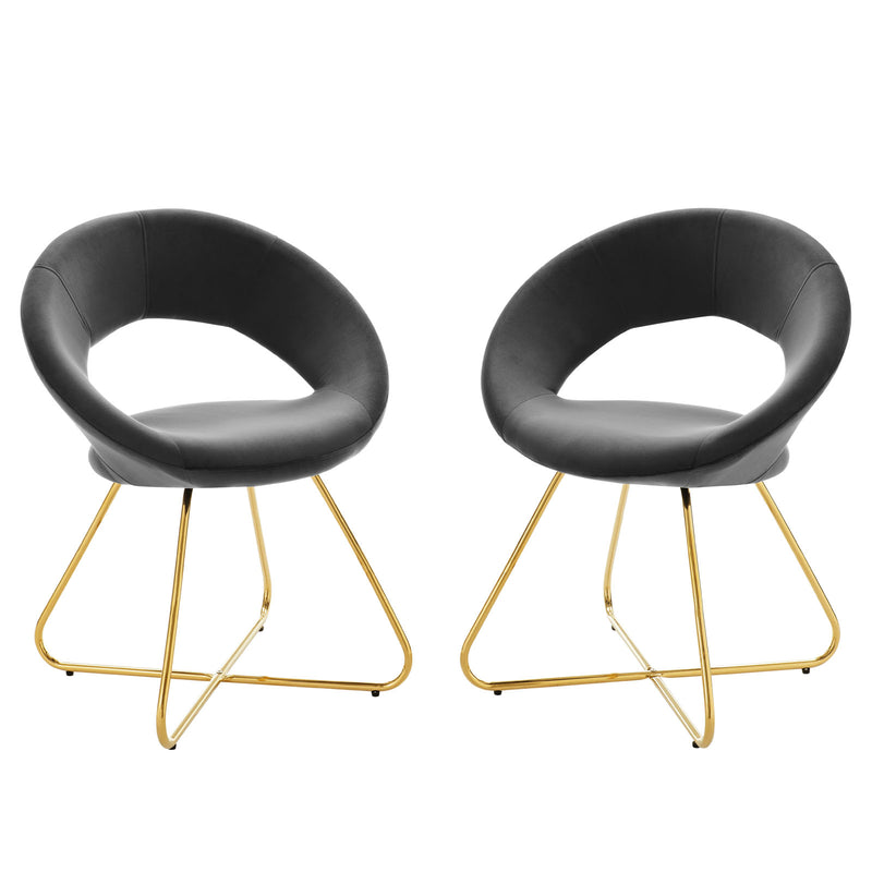 Modway Nouvelle Performance Velvet Dining Chair Set of 2 - EEI-4681 | Dining Chairs | Modishstore - 9