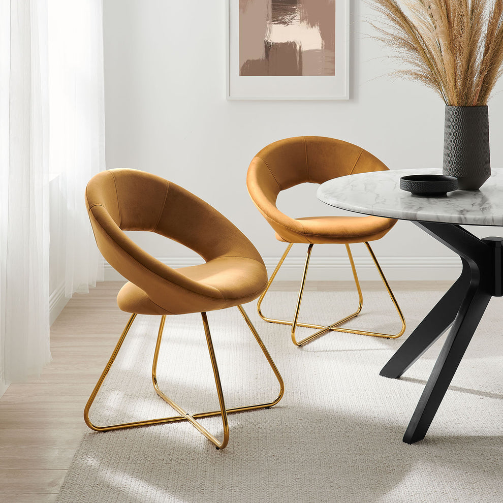 Modway Nouvelle Performance Velvet Dining Chair Set of 2 - EEI-4681 | Dining Chairs | Modishstore - 23