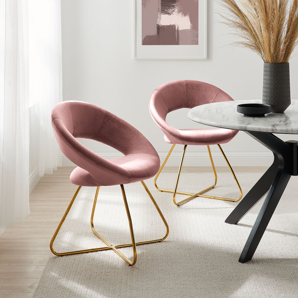 Modway Nouvelle Performance Velvet Dining Chair Set of 2 - EEI-4681 | Dining Chairs | Modishstore - 31