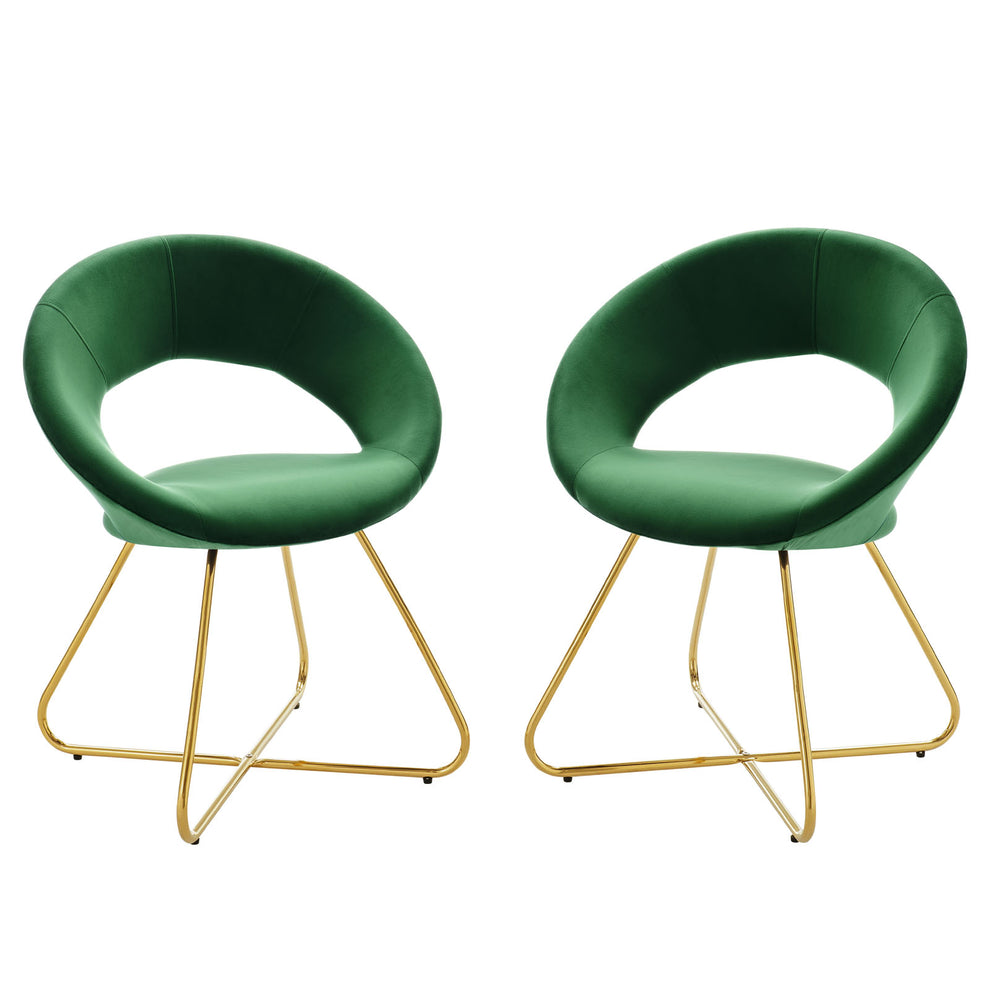 Modway Nouvelle Performance Velvet Dining Chair Set of 2 - EEI-4681 | Dining Chairs | Modishstore - 33