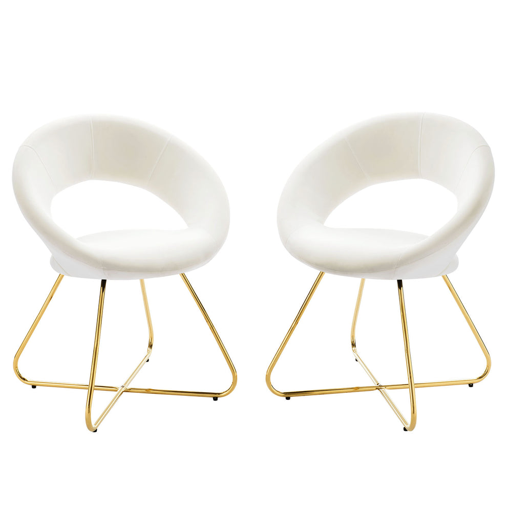 Modway Nouvelle Performance Velvet Dining Chair Set of 2 - EEI-4681 | Dining Chairs | Modishstore - 49