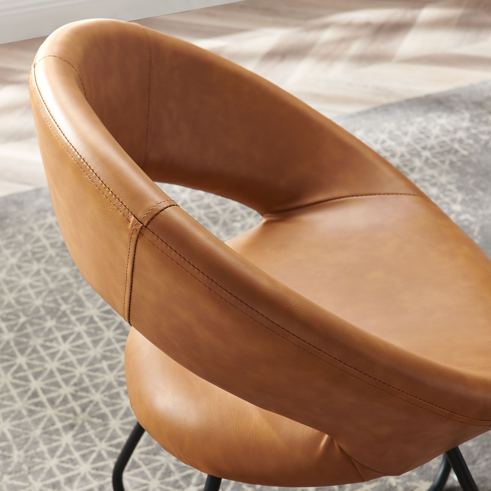 Modway Nouvelle Vegan Leather Dining Chair Set of 2 - EEI-4682 | Dining Chairs | Modishstore - 7