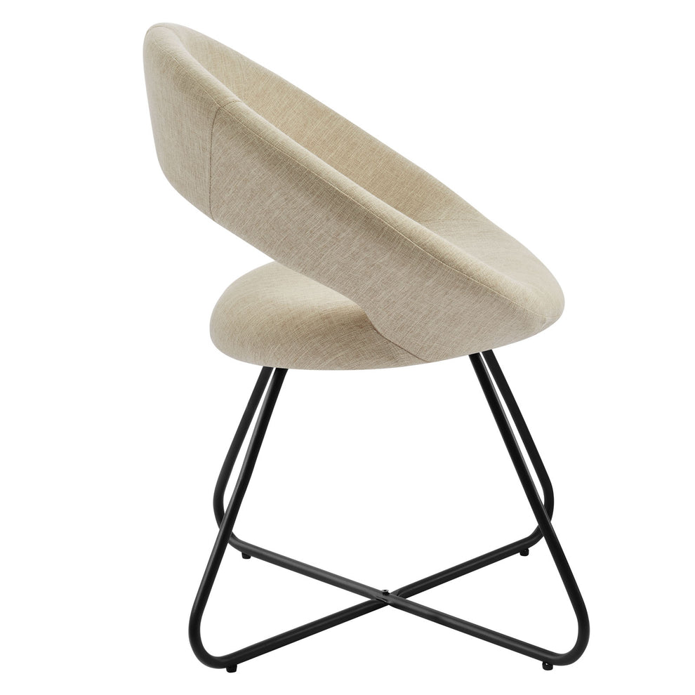 Modway Nouvelle Upholstered Fabric Dining Chair Set of 2 - EEI-4683 | Dining Chairs | Modishstore - 4