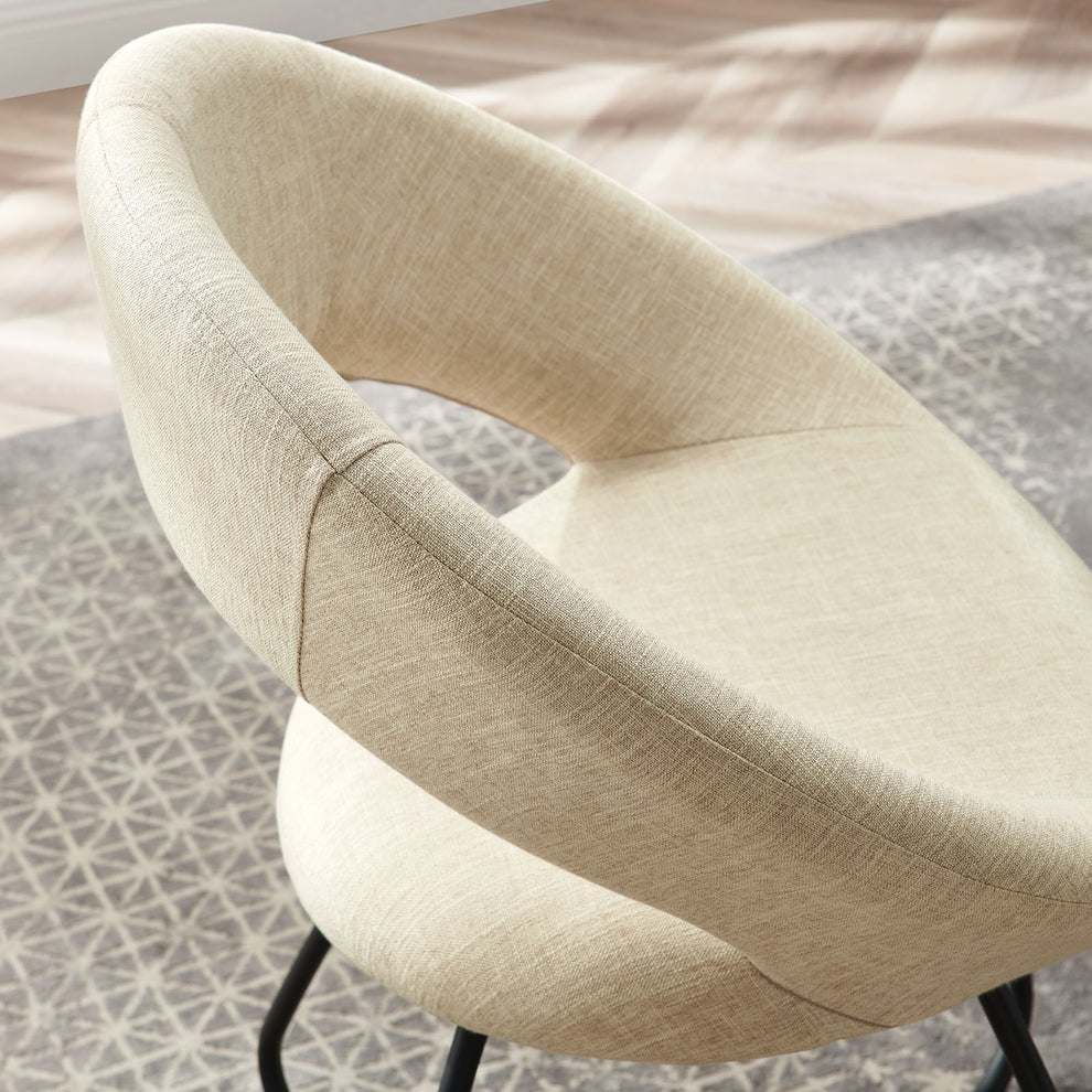 Modway Nouvelle Upholstered Fabric Dining Chair Set of 2 - EEI-4683 | Dining Chairs | Modishstore - 7