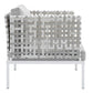 Modway Harmony 3-Piece  Sunbrella® Basket Weave Outdoor Patio Aluminum Seating Set | Outdoor Sofas, Loveseats & Sectionals | Modishstore-3