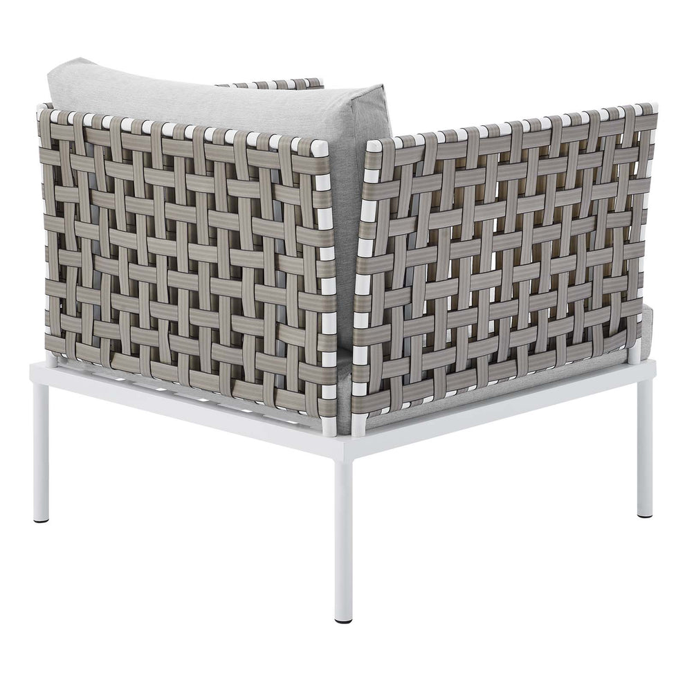 Harmony 3-Piece  Sunbrella® Basket Weave Outdoor Patio Aluminum Seating Set By Modway - EEI-4685 | Outdoor Chairs | Modishstore - 5