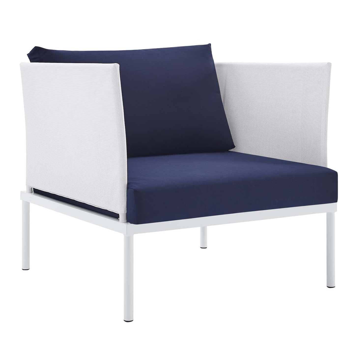 Harmony 3-Piece  Sunbrella® Outdoor Patio Aluminum Seating Set By Modway - EEI-4686 | Outdoor Sofas, Loveseats & Sectionals | Modishstore - 3