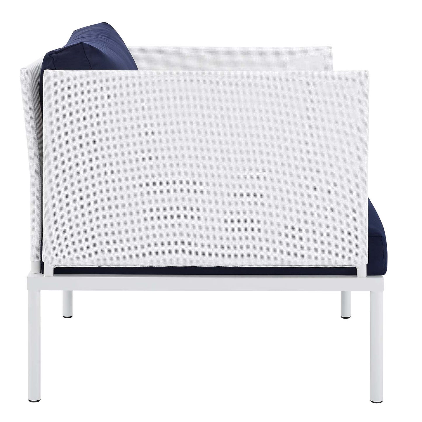 Harmony 3-Piece  Sunbrella® Outdoor Patio Aluminum Seating Set By Modway - EEI-4686 | Outdoor Sofas, Loveseats & Sectionals | Modishstore - 4