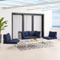 Harmony 4-Piece  Sunbrella® Outdoor Patio Aluminum Seating Set By Modway - EEI-4691 | Outdoor Sofas, Loveseats & Sectionals | Modishstore - 17