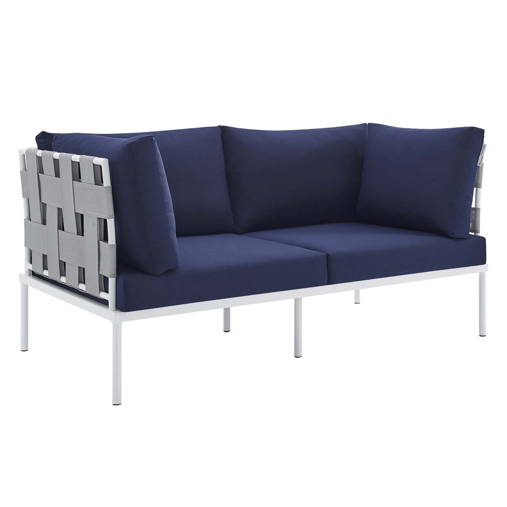 Harmony 4-Piece  Sunbrella® Outdoor Patio Aluminum Seating Set By Modway - EEI-4691 | Outdoor Sofas, Loveseats & Sectionals | Modishstore - 18