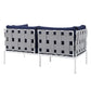 Harmony 4-Piece  Sunbrella® Outdoor Patio Aluminum Seating Set By Modway - EEI-4691 | Outdoor Sofas, Loveseats & Sectionals | Modishstore - 20