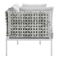 Modway Harmony 5-Piece  Sunbrella® Basket Weave Outdoor Patio Aluminum Seating Set | Outdoor Sofas, Loveseats & Sectionals | Modishstore-3