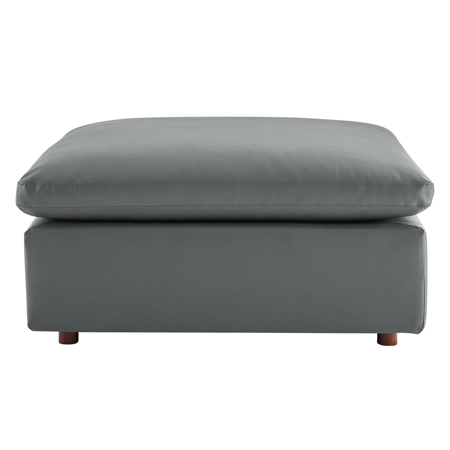 Modway Commix Down Filled Overstuffed Vegan Leather Ottoman - EEI-4695 | Modishstore - 2