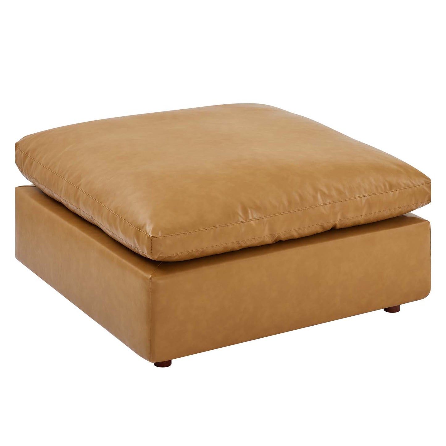 Modway Commix Down Filled Overstuffed Vegan Leather Ottoman - EEI-4695 | Modishstore - 6