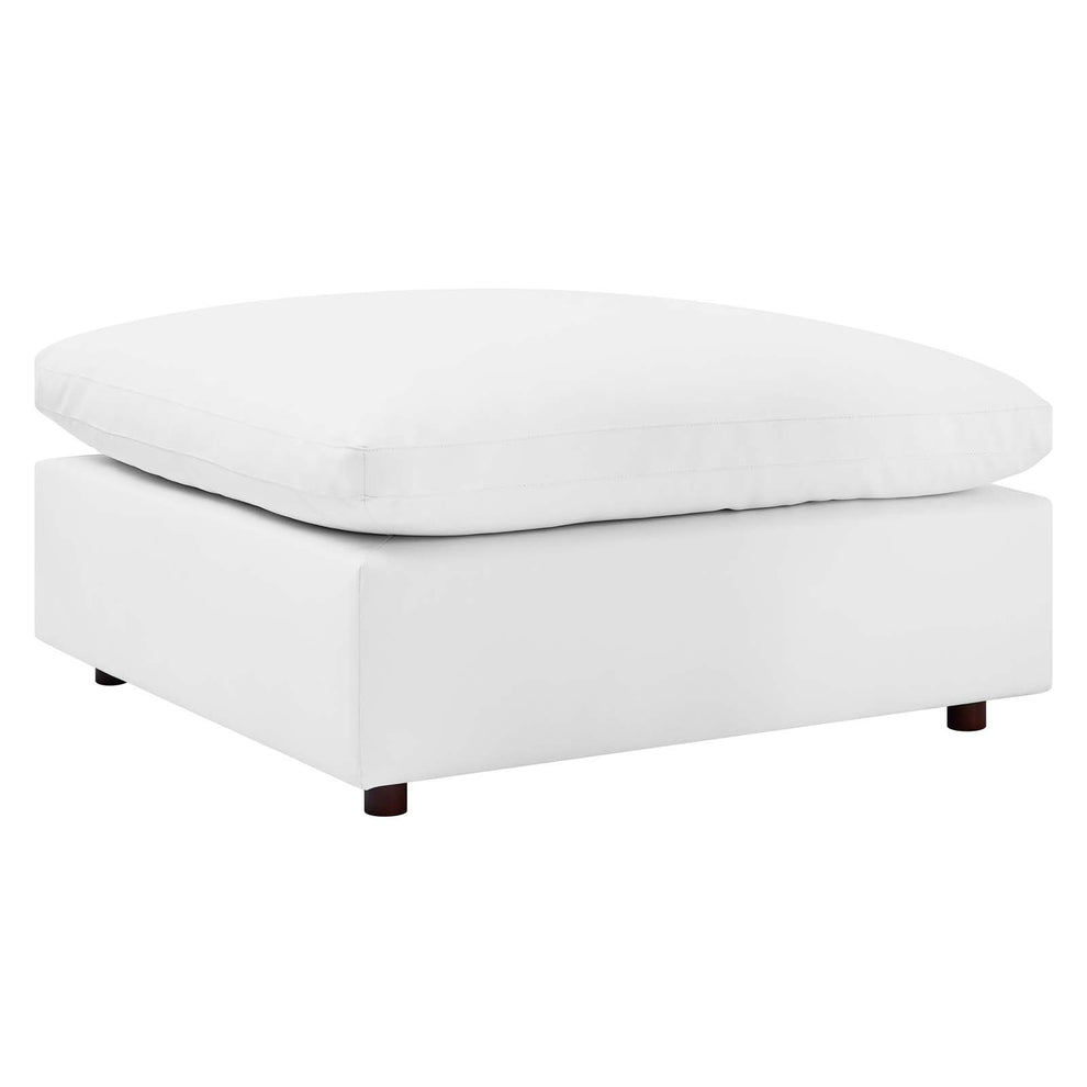 Modway Commix Down Filled Overstuffed Vegan Leather Ottoman - EEI-4695 | Modishstore - 7