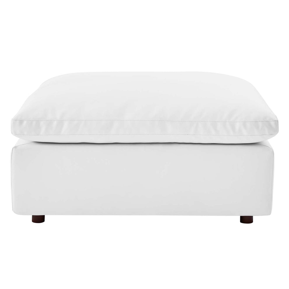 Modway Commix Down Filled Overstuffed Vegan Leather Ottoman - EEI-4695 | Modishstore - 8