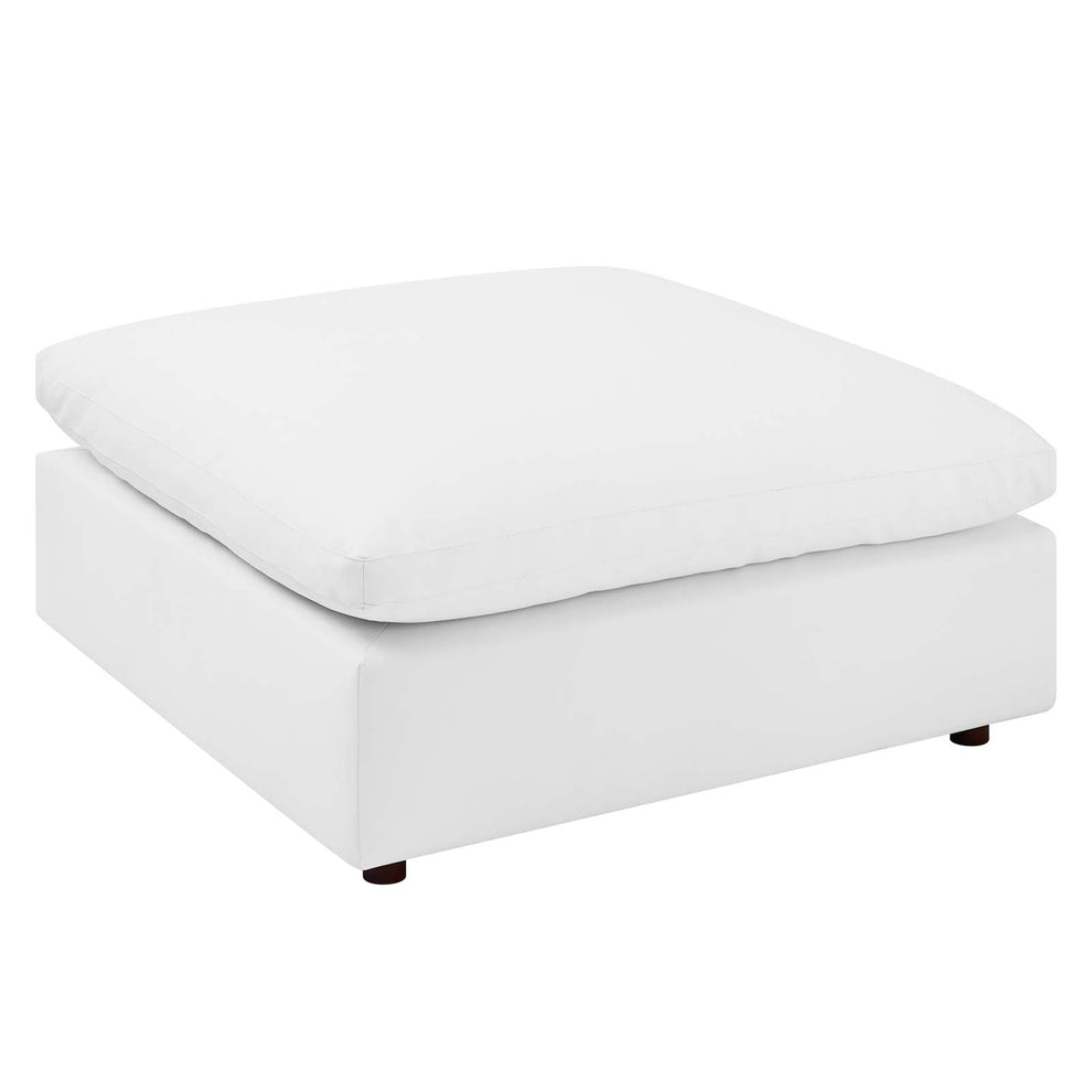 Modway Commix Down Filled Overstuffed Vegan Leather Ottoman - EEI-4695 | Modishstore - 9