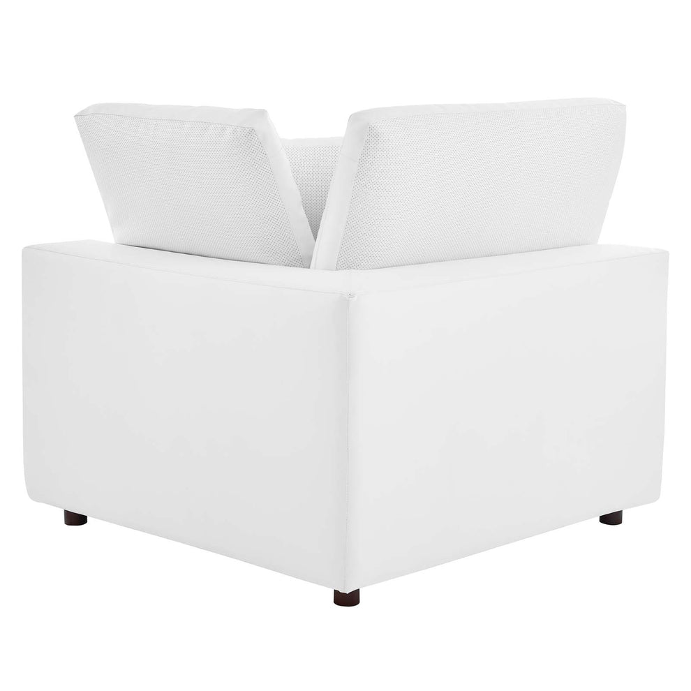 Modway Commix Down Filled Overstuffed Vegan Leather Corner Chair - EEI-4696 | Lounge Chairs | Modishstore - 9