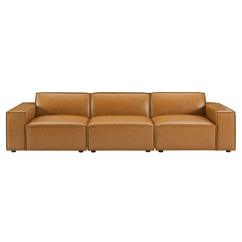 Modway Restore Vegan Leather 3-Piece Sofa | Sofas | Modishstore-3