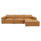 Modway Restore 4-Piece Vegan Leather Sectional Sofa | Sofas | Modishstore-3