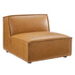 Modway Restore 5-Piece Vegan Leather Sectional Sofa  EEI-4711-TAN | Sofas | Modishstore-4
