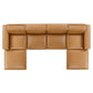Modway Restore 6-Piece Vegan Leather Sectional Sofa EEI-4713-TAN | Sofas | Modishstore-3