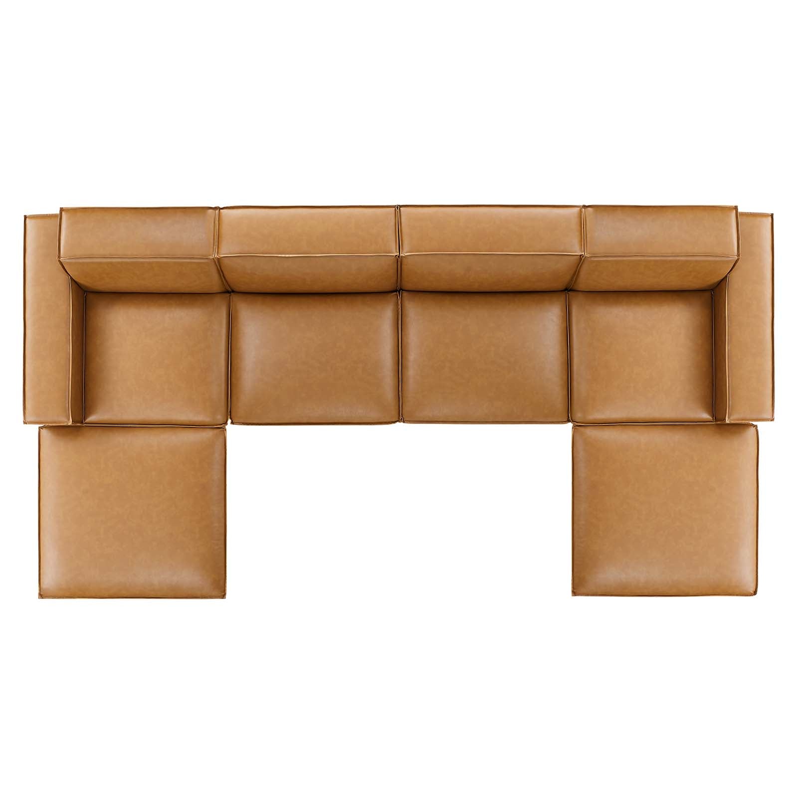 Restore 6-Piece Vegan Leather Sectional Sofa By Modway - EEI-4713 | Sofa Set | Modishstore - 3
