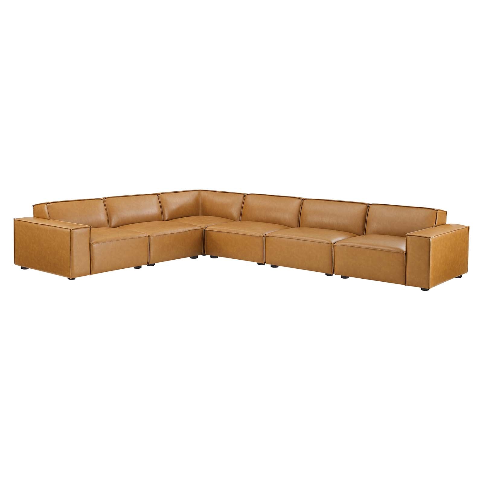 Restore 6-Piece Vegan Leather Sectional Sofa By Modway - EEI-4715 | Sectional | Modishstore - 2