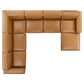 Modway Restore 7-Piece Vegan Leather Sectional Sofa | Sofas | Modishstore-4