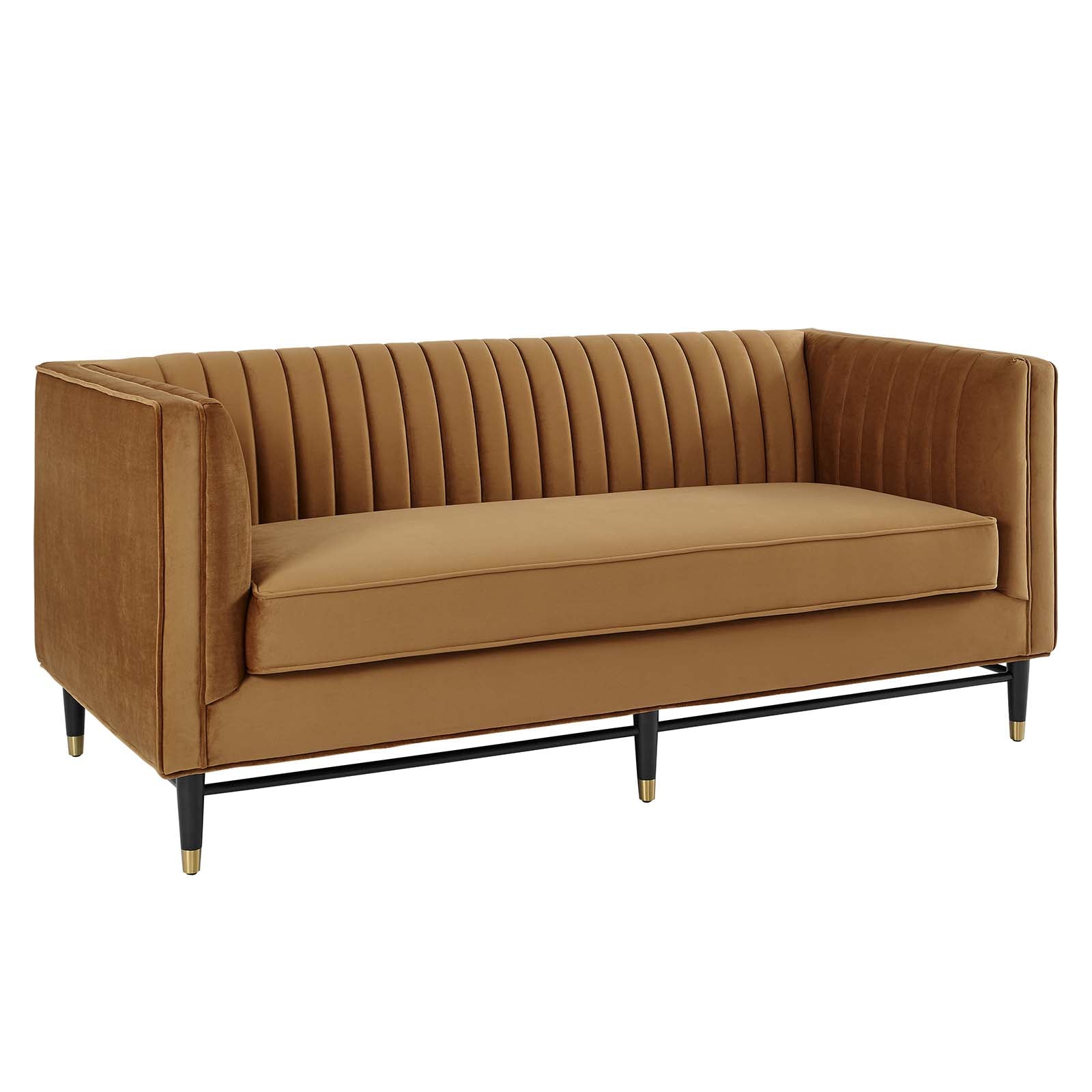 Devote Channel Tufted Performance Velvet Loveseat By Modway - EEI-4718 | Loveseats | Modishstore - 1