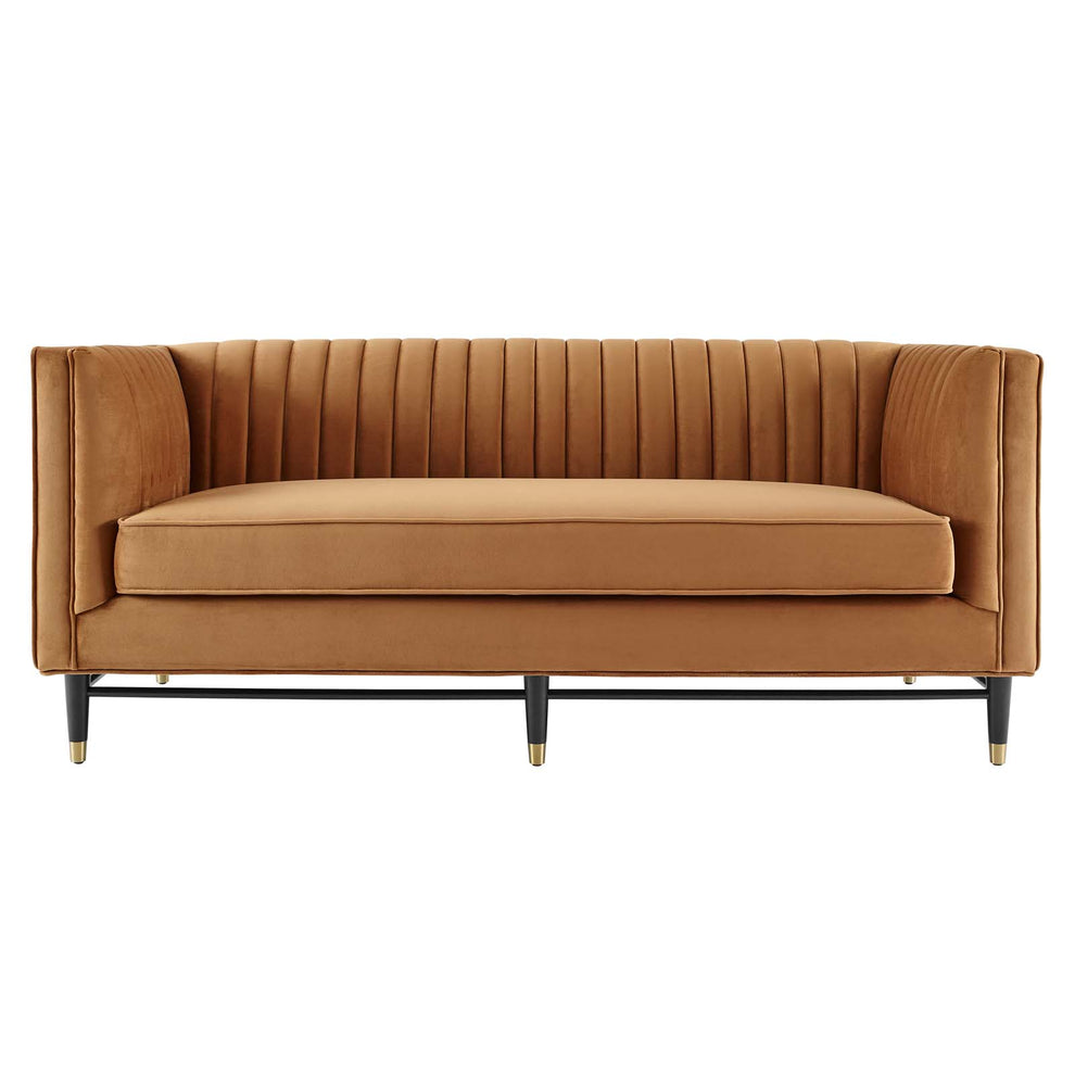 Devote Channel Tufted Performance Velvet Loveseat By Modway - EEI-4718 | Loveseats | Modishstore - 5
