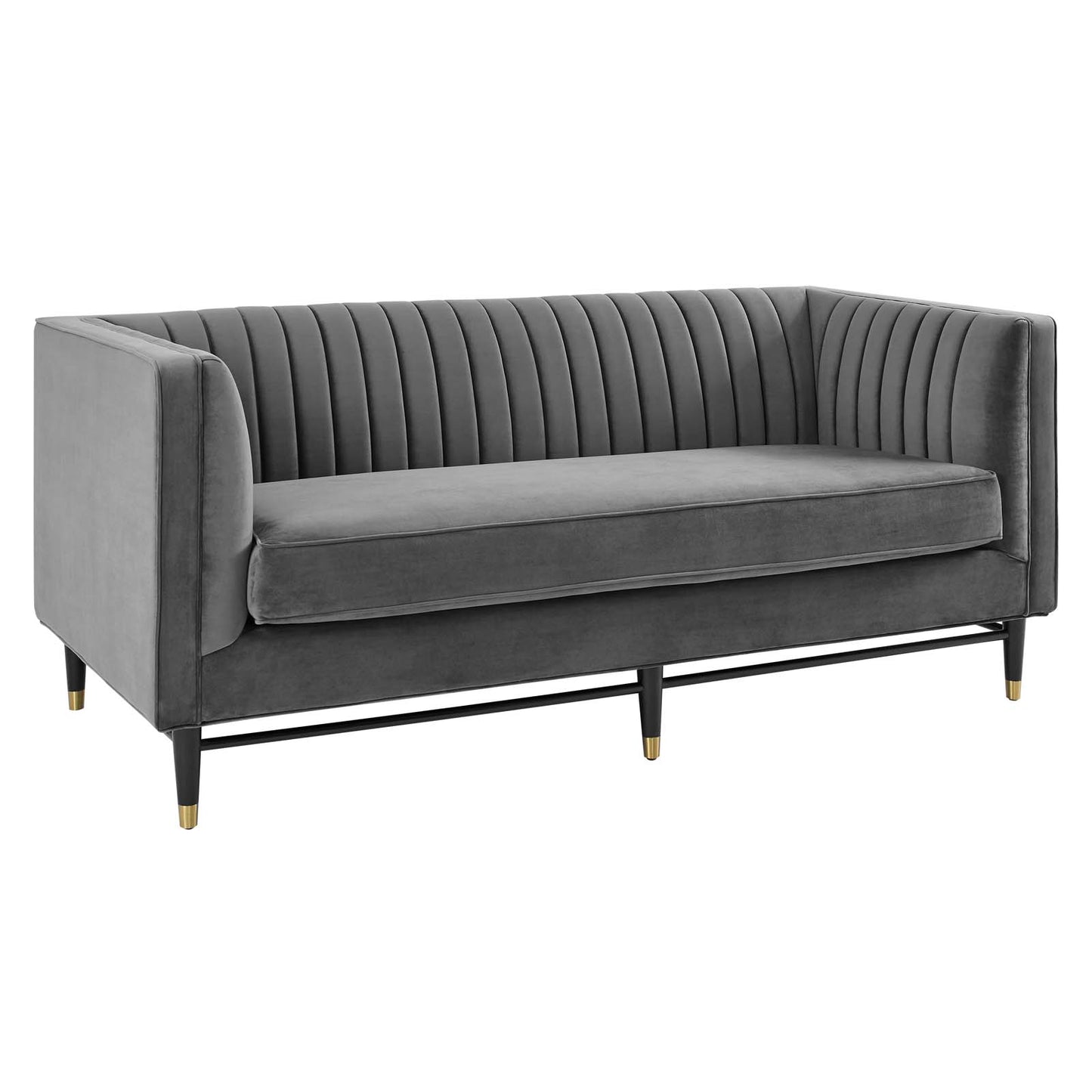 Devote Channel Tufted Performance Velvet Loveseat By Modway - EEI-4718 | Loveseats | Modishstore - 9