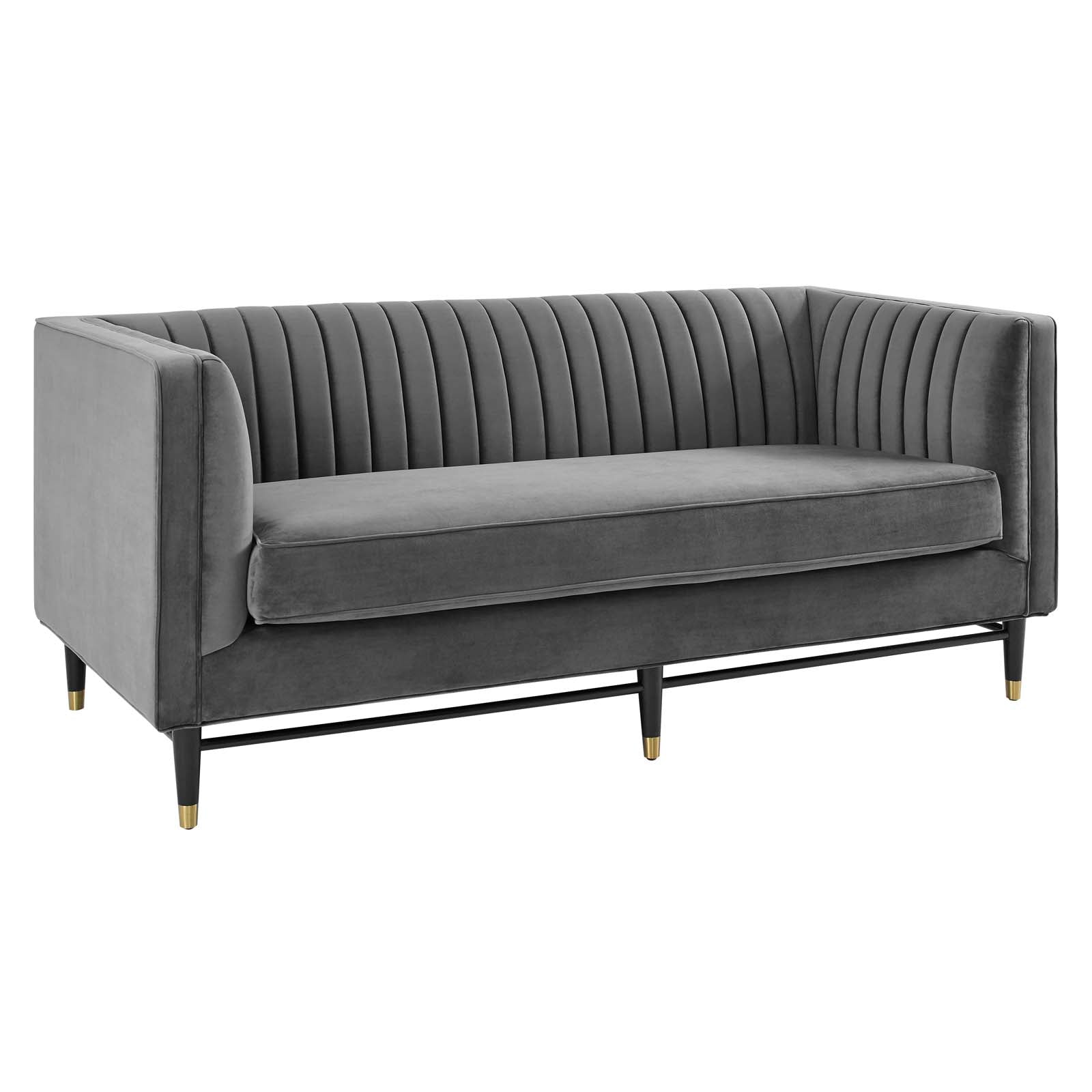 Devote Channel Tufted Performance Velvet Loveseat By Modway - EEI-4718 | Loveseats | Modishstore - 9