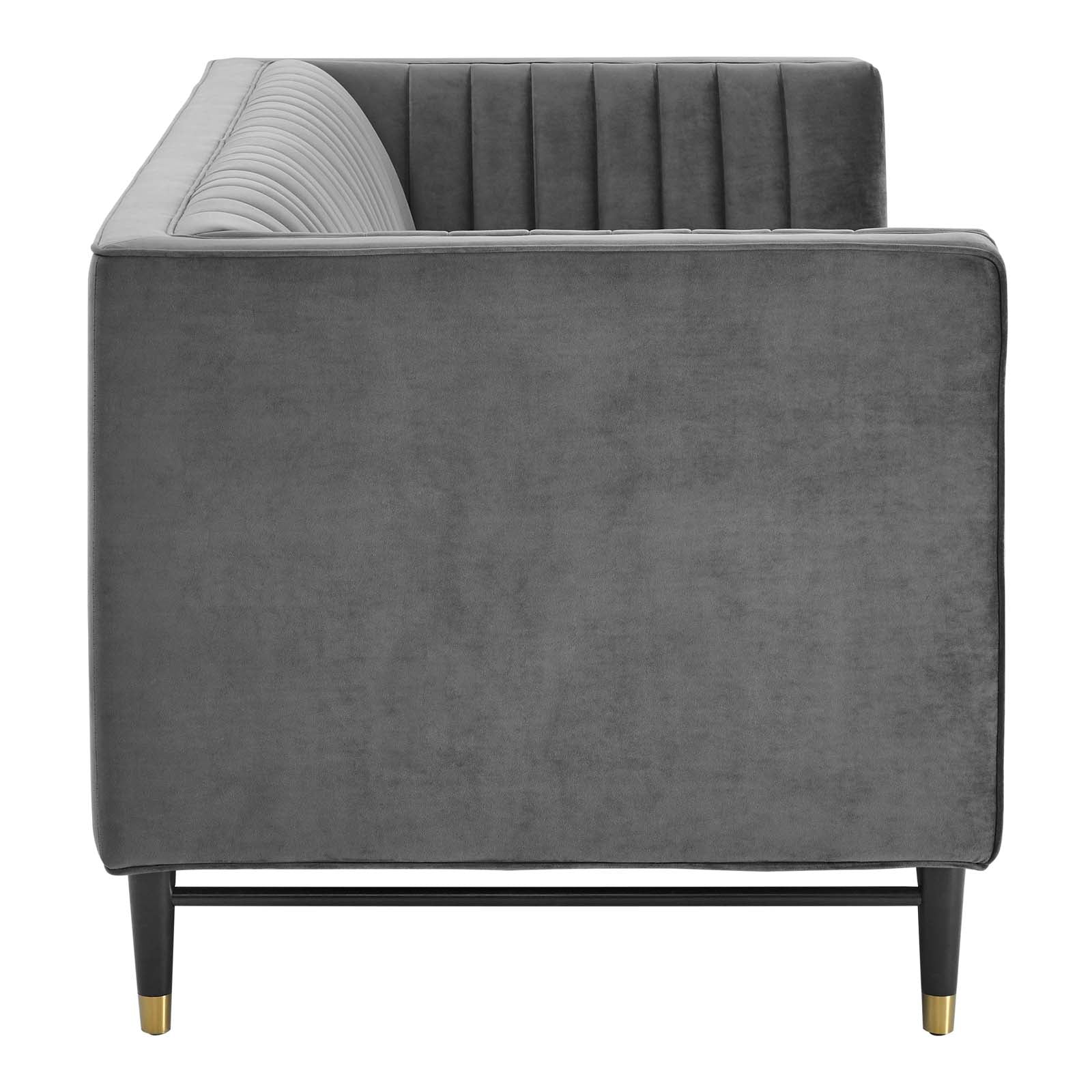 Devote Channel Tufted Performance Velvet Loveseat By Modway - EEI-4718 | Loveseats | Modishstore - 10