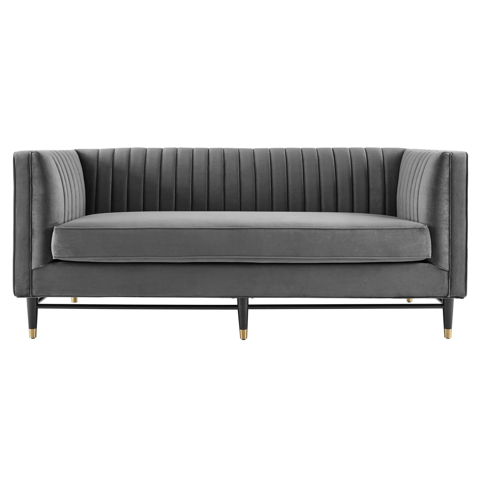 Devote Channel Tufted Performance Velvet Loveseat By Modway - EEI-4718 | Loveseats | Modishstore - 12