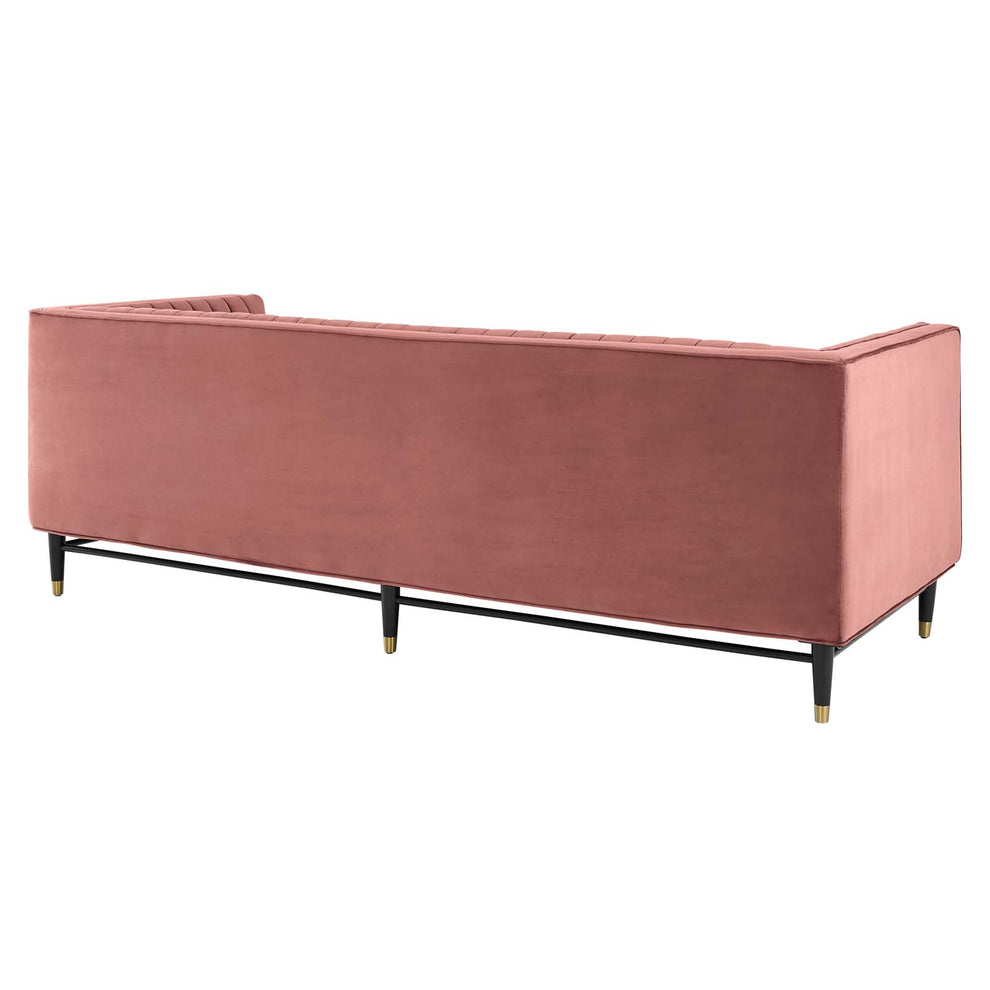Modway Devote Channel Tufted Performance Velvet Sofa - EEI-4720 | Sofas | Modishstore - 8