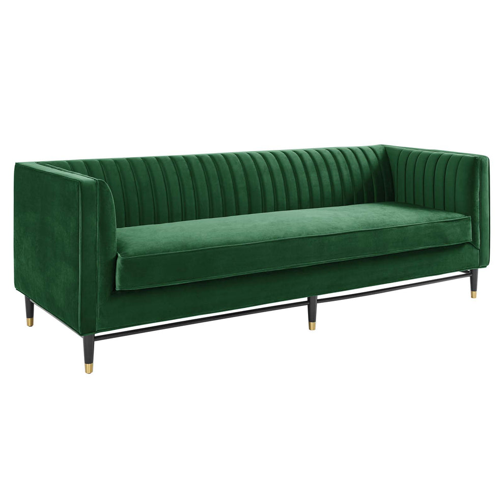 Modway Devote Channel Tufted Performance Velvet Sofa - EEI-4720 | Sofas | Modishstore - 10