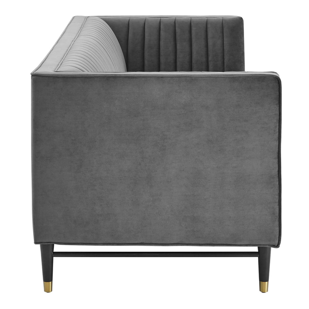 Modway Devote Channel Tufted Performance Velvet Sofa - EEI-4720 | Sofas | Modishstore - 15