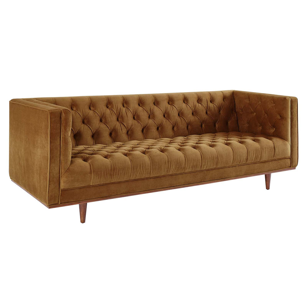 Elation Tufted Performance Velvet Sofa By Modway - EEI-4722 | Sofas | Modishstore - 1