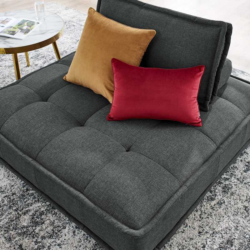 Modway Saunter Tufted Fabric Armless Chair - EEI-4725 | Lounge Chairs | Modishstore - 9