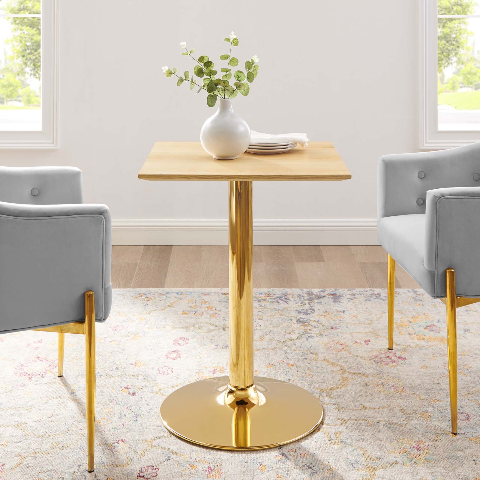Modway Verne 24" Square Dining Table - EEI-4741 | Dining Tables | Modishstore - 1