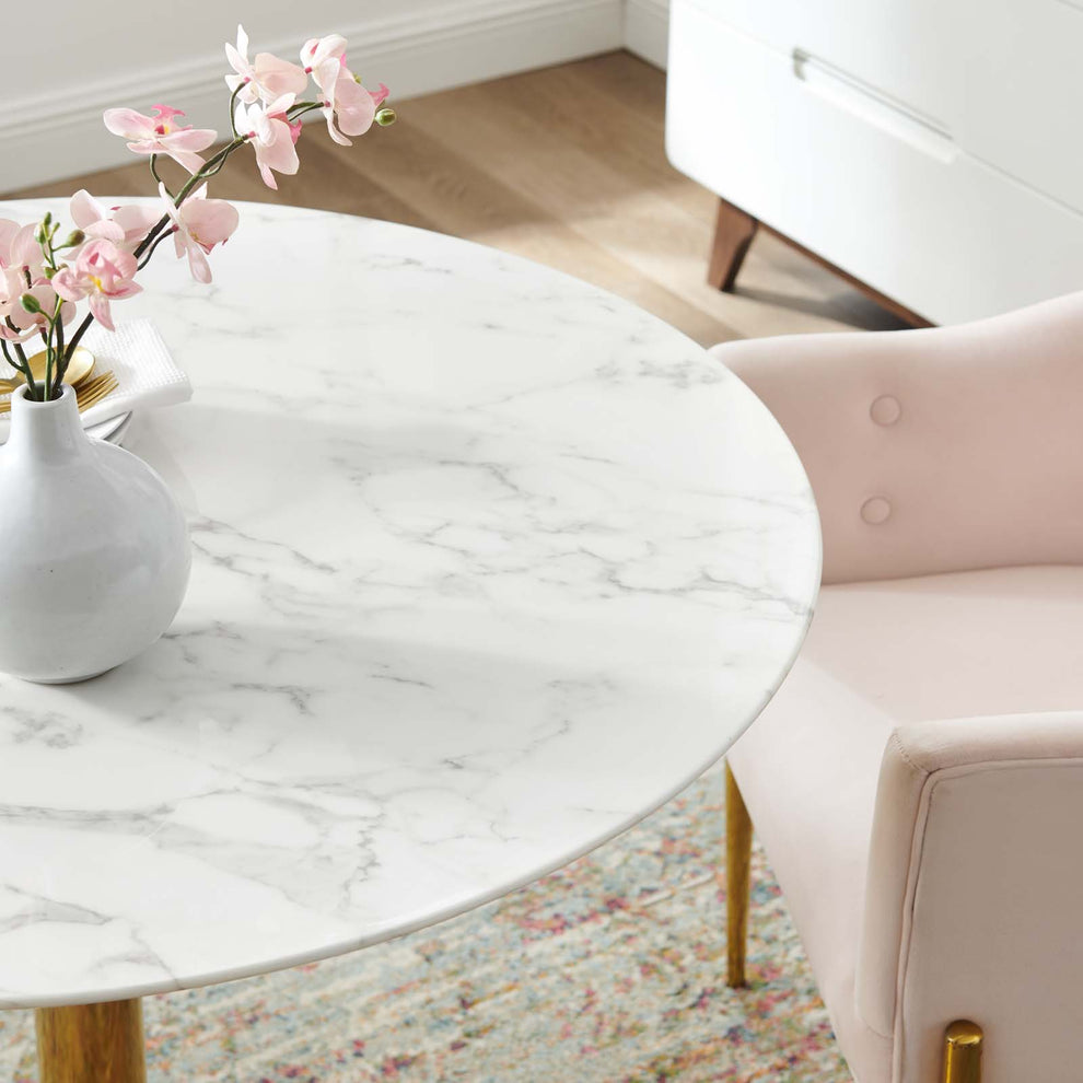 Modway Verne 40" Artificial Marble Dining Table - EEI-4749 | Dining Tables | Modishstore - 5