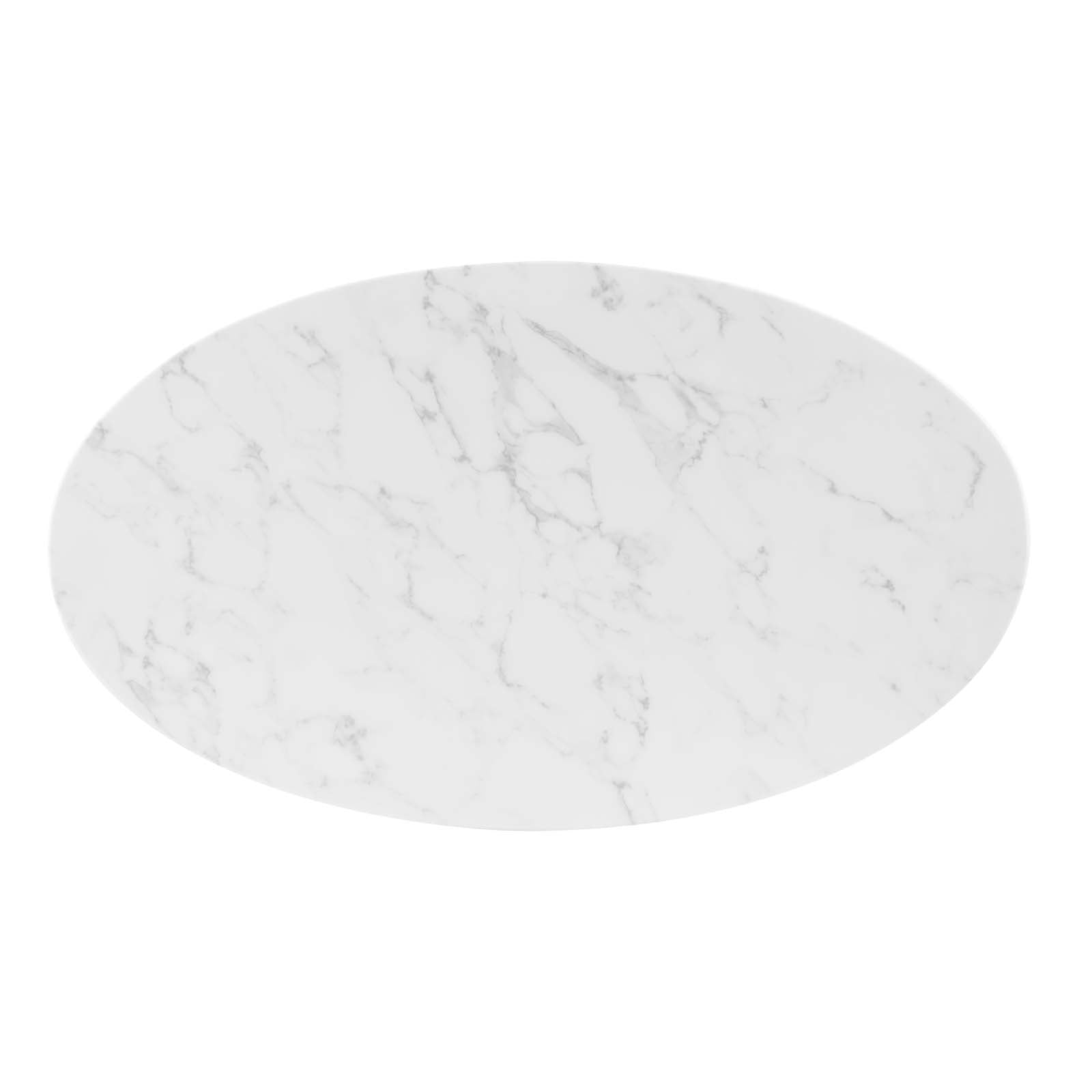 Modway Verne 48" Oval Artificial Marble Dining Table | Dining Tables | Modishstore-2