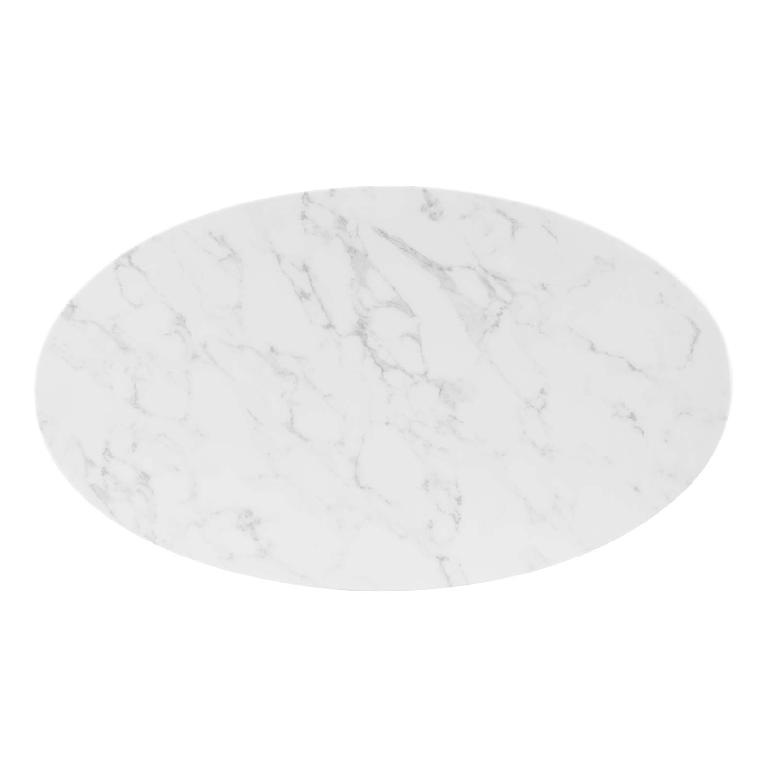 Modway Verne 48" Oval Artificial Marble Dining Table - EEI-4752 | Dining Tables | Modishstore - 2