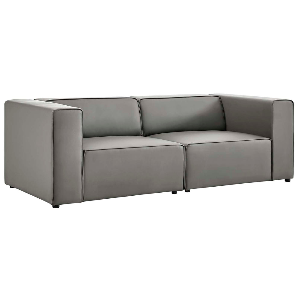 Mingle Vegan Leather 2-Piece Sectional Sofa Loveseat By Modway - EEI-4788 | Sofa Set | Modishstore - 2