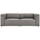 Mingle Vegan Leather 2-Piece Sectional Sofa Loveseat By Modway | Sofas | Modishstore-3