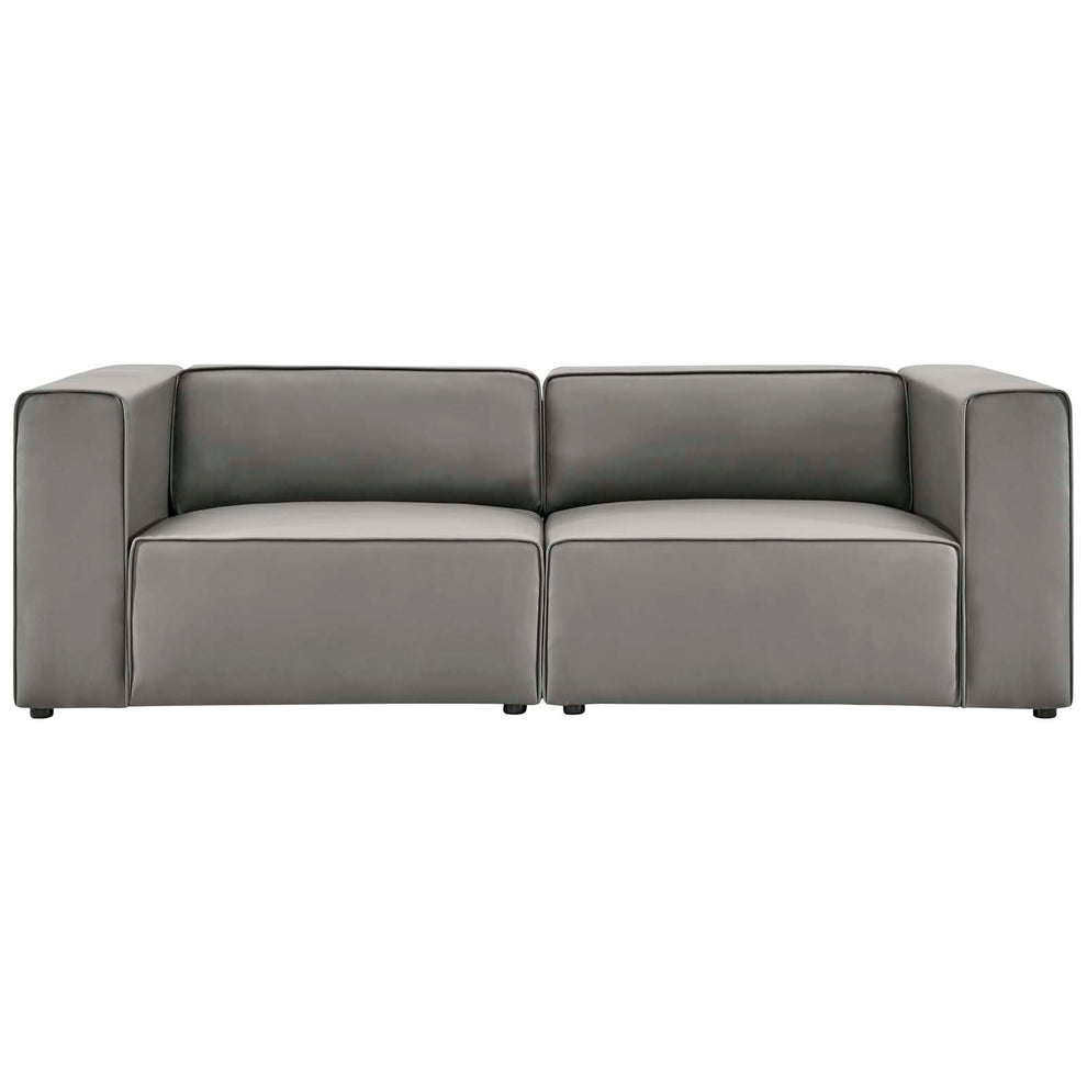 Mingle Vegan Leather 2-Piece Sectional Sofa Loveseat By Modway - EEI-4788 | Sofa Set | Modishstore - 3