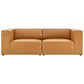 Mingle Vegan Leather 2-Piece Sectional Sofa Loveseat By Modway | Sofas | Modishstore-8