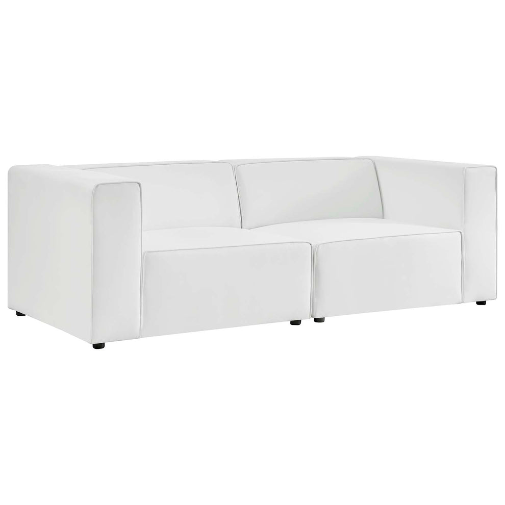 Mingle Vegan Leather 2-Piece Sectional Sofa Loveseat By Modway - EEI-4788 | Sofa Set | Modishstore - 12